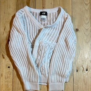 H&M White Knit Sweater for Kids